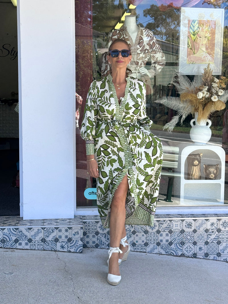 Nimph Flora Dress - Green