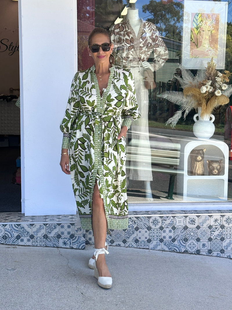 Nimph Flora Dress - Green