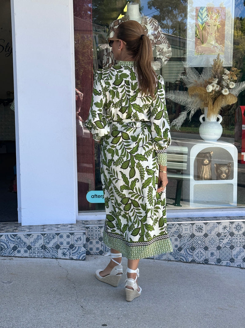 Nimph Flora Dress - Green