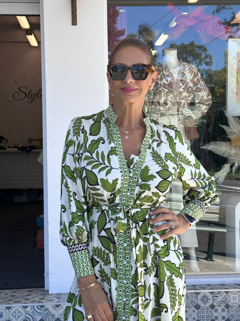 Nimph Flora Dress - Green