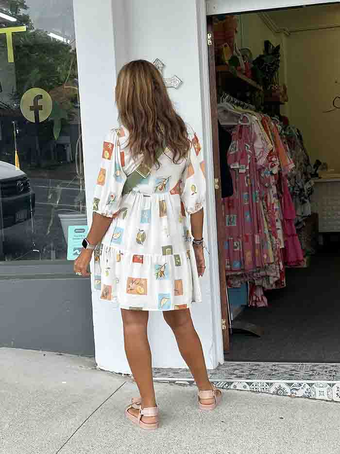 Salerno Lemon Smock Dress