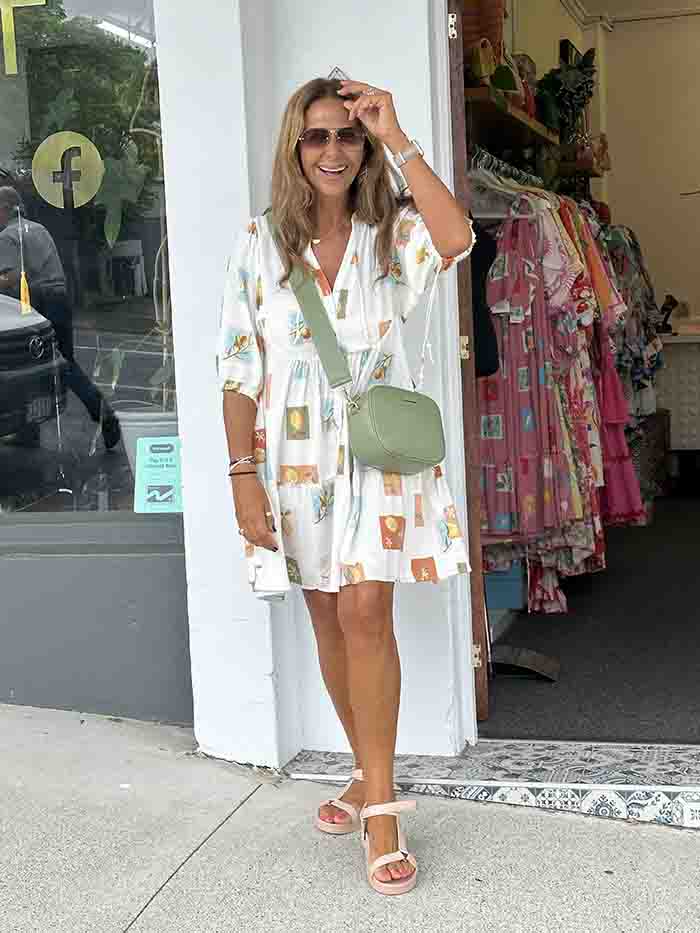 Salerno Lemon Smock Dress