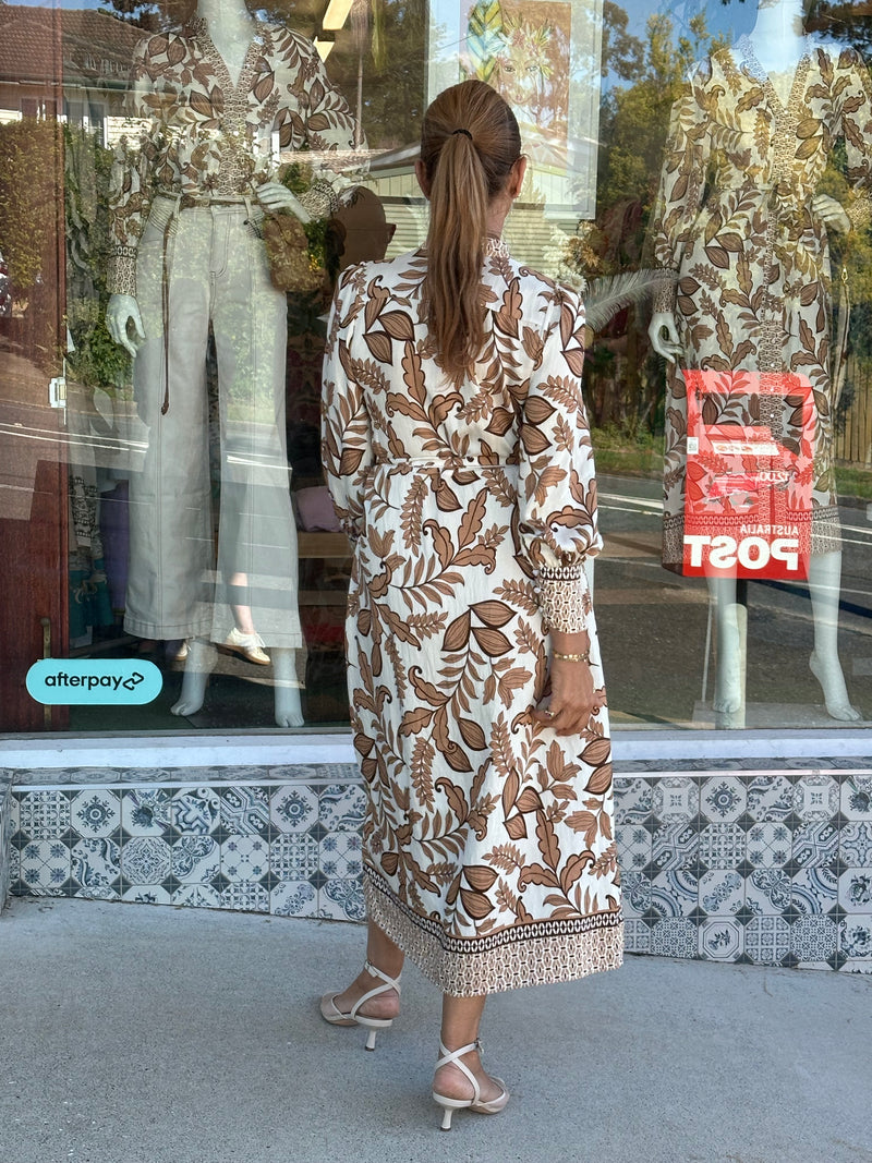 Nimph Flora Dress - Brown
