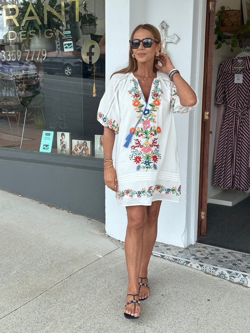 Seville Embroidered Dress
