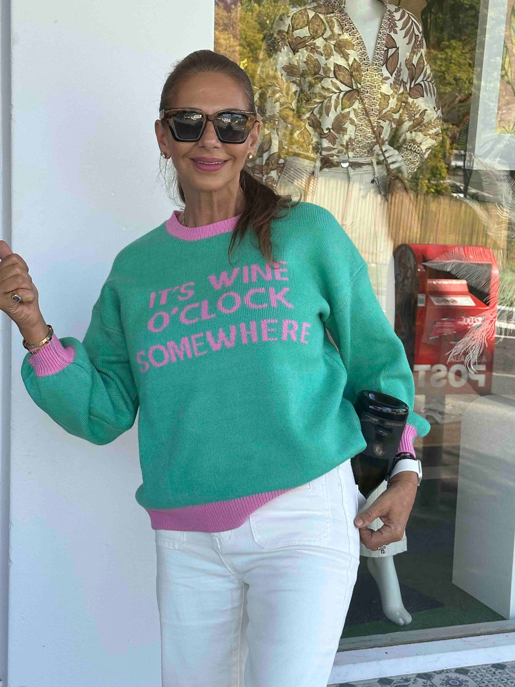 Its Wine OClock Somewhere Knit