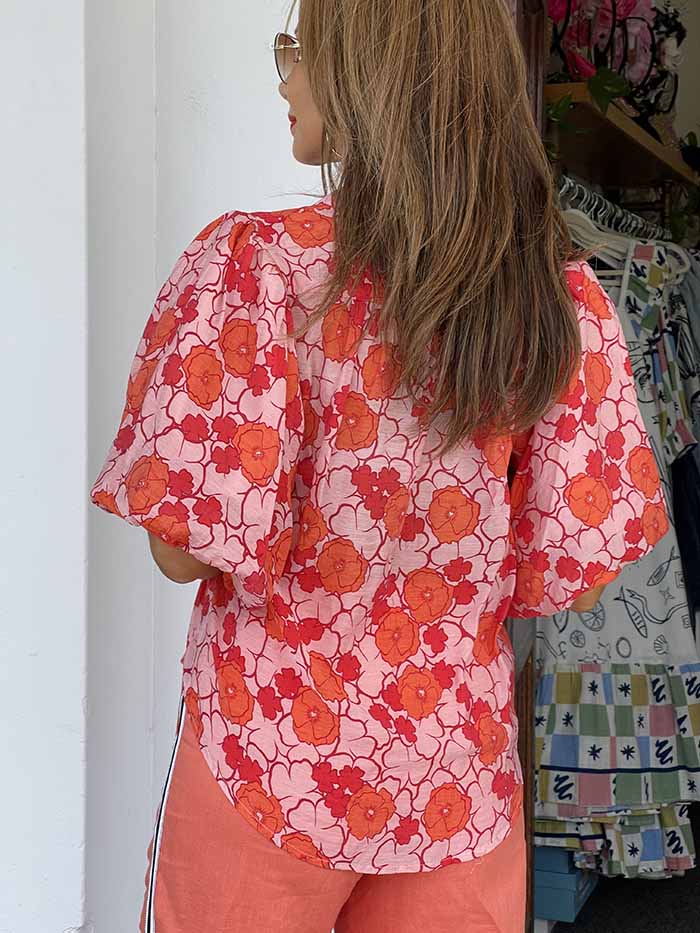 Wildflower Bloom Top - Orange