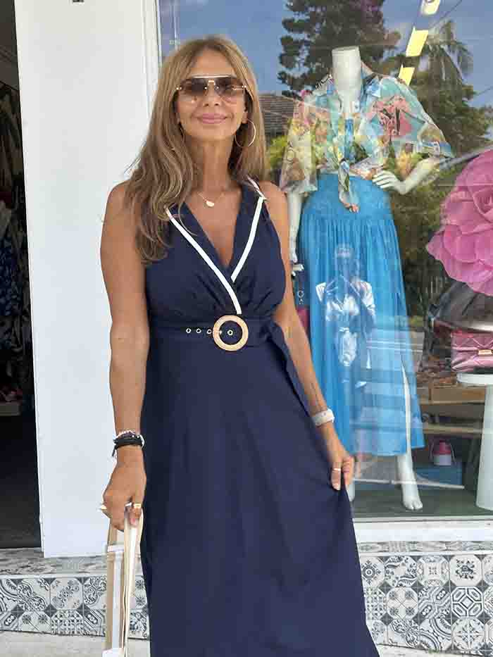 Riviera Maxi Dress - Navy