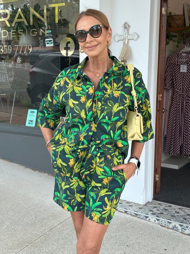 Green Rainforest Relaxed Shirt