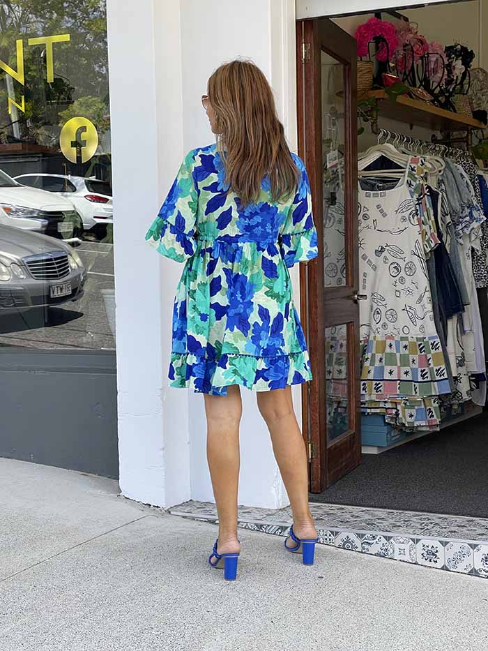 Cayman Tie Dress - Bermuda
