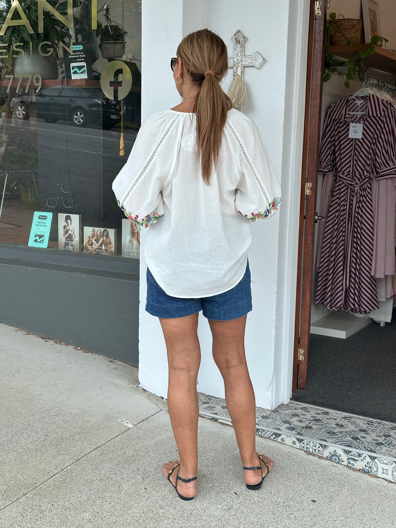 Seville Embroidered Top