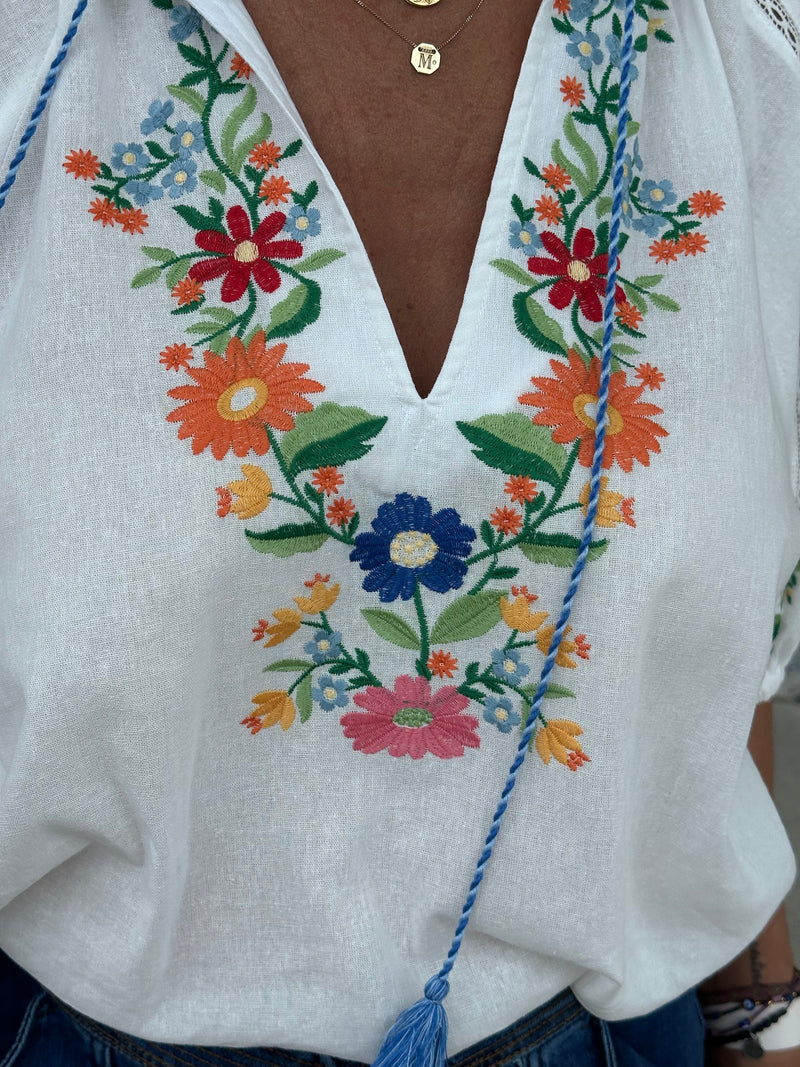 Seville Embroidered Top
