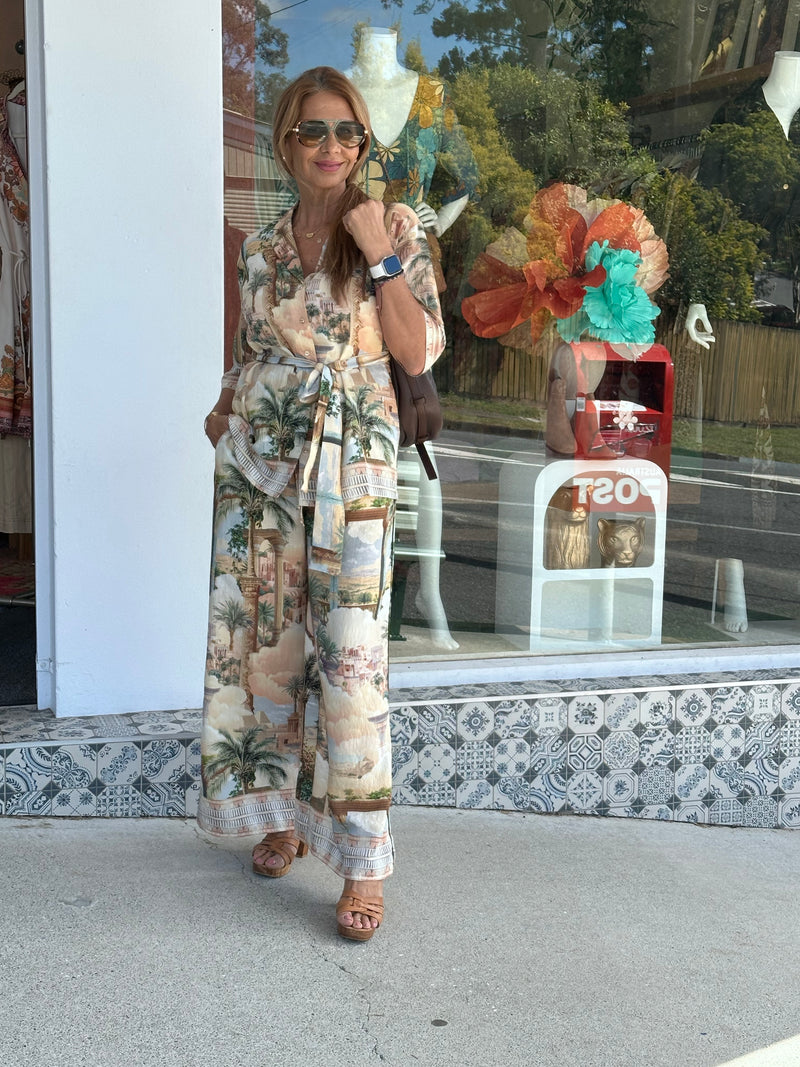 Citadel Palm Belted Top