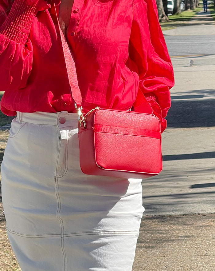 Blakely Web Camera Bag - Red