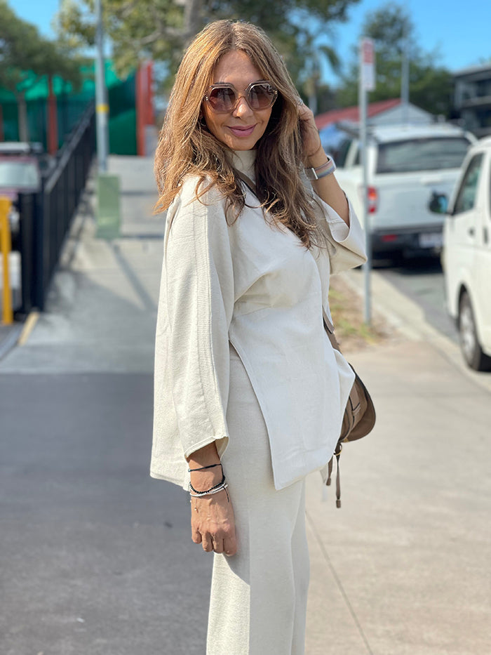 Myli Knit Top - Cream