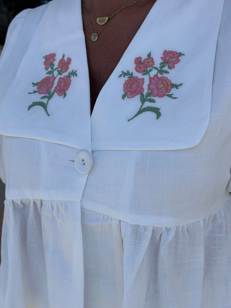 Belle Blossom Embroidered Top