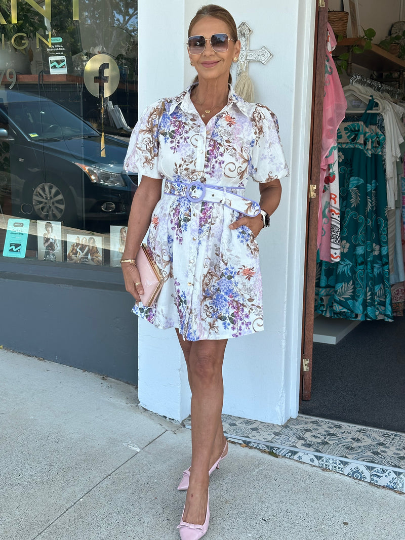 Alira Floral Short Dress