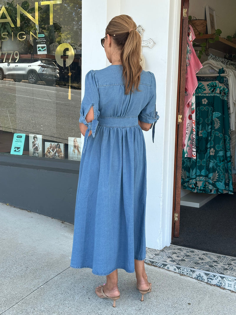 Macy Denim Midi Dress