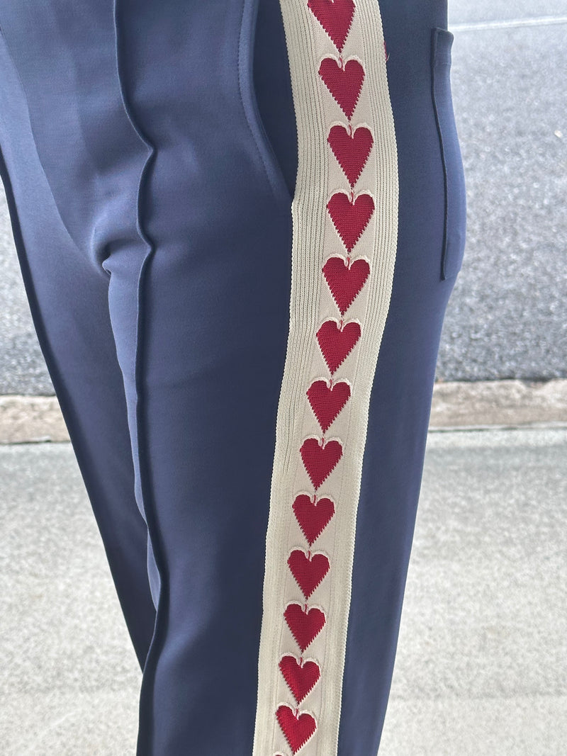 Heart Stripe Pant - Blue