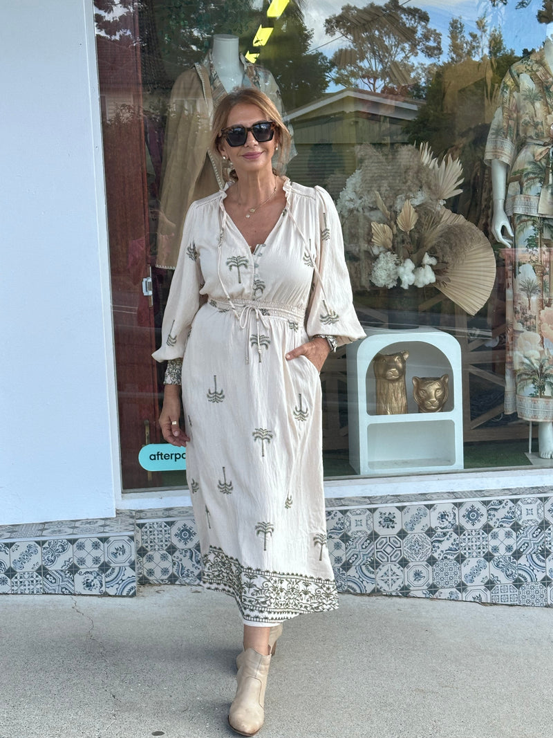 Arizona Palm Maxi Dress