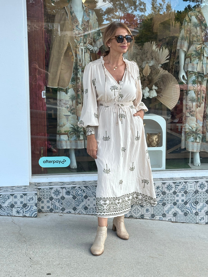 Arizona Palm Maxi Dress