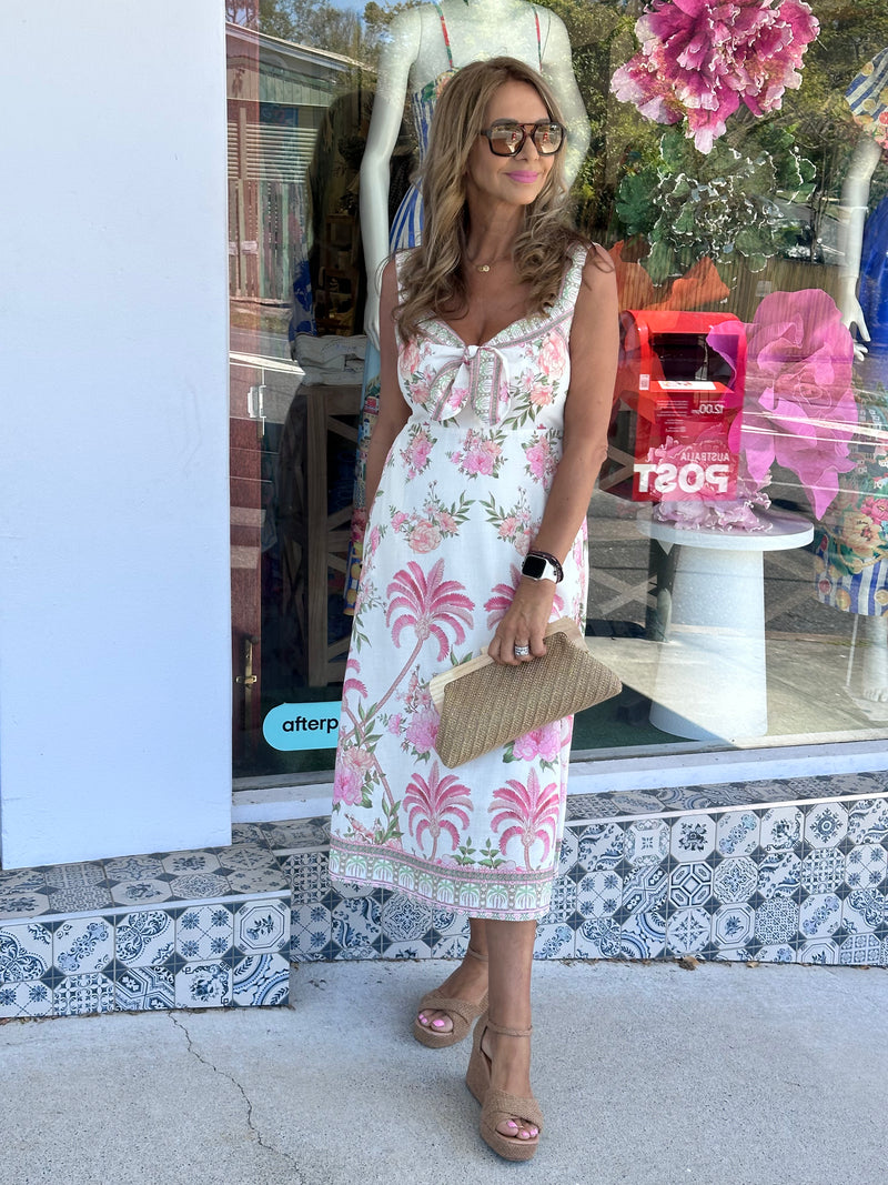 Botanic Palm Midi Dress