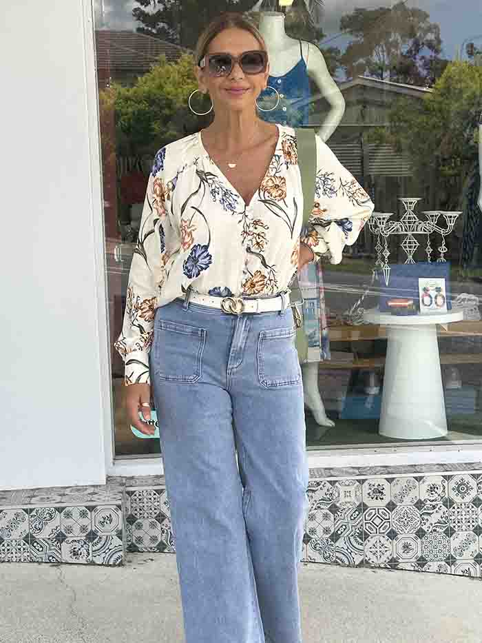 Simone Floral Blouse