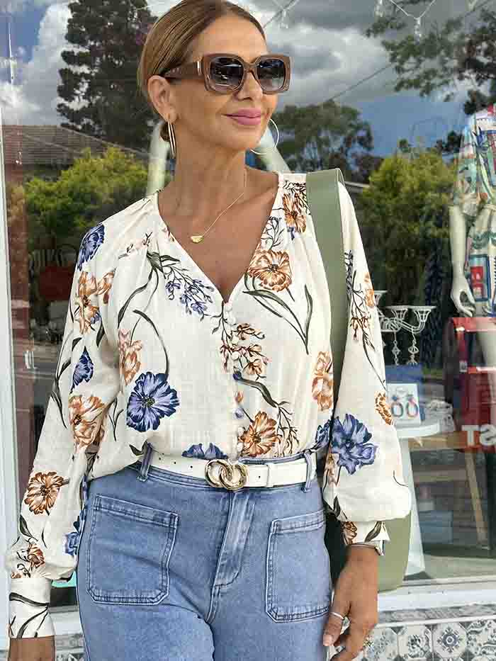 Simone Floral Blouse