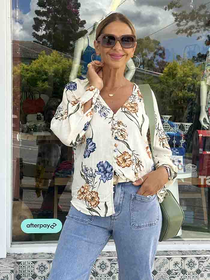 Simone Floral Blouse