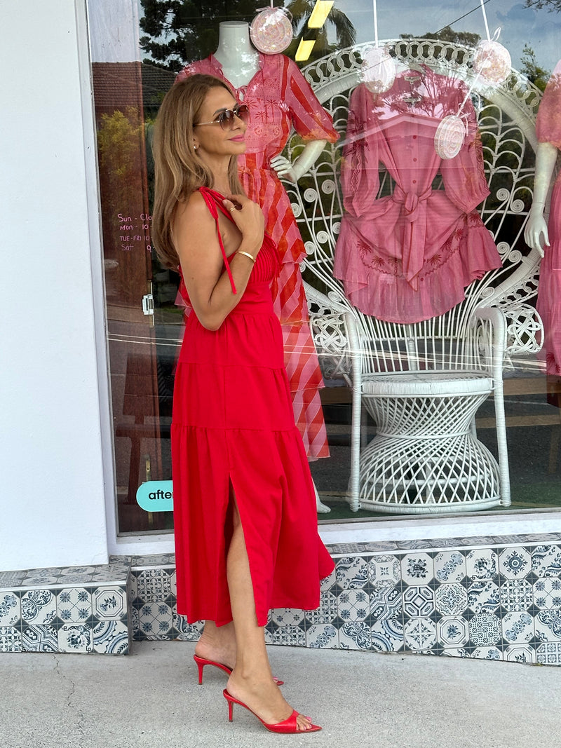 Reisi Red Maxi Dress