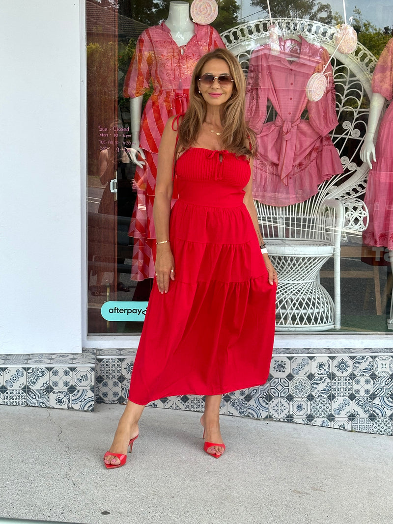 Reisi Red Maxi Dress