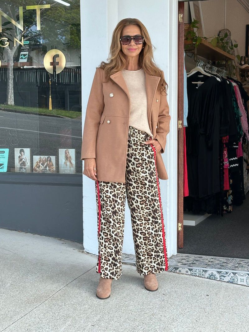 Double Breasted Mocha Coat