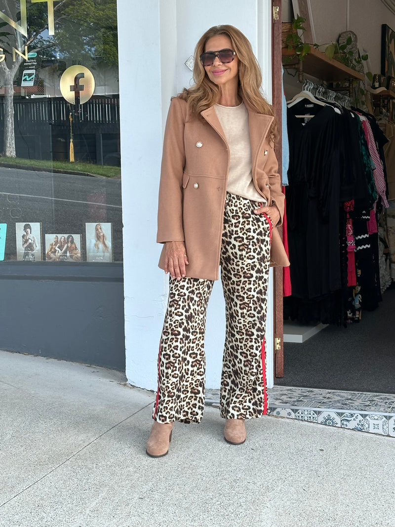 Double Breasted Mocha Coat