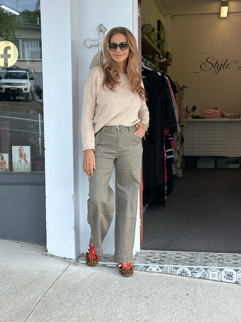 Nellie Knit Top - Latte