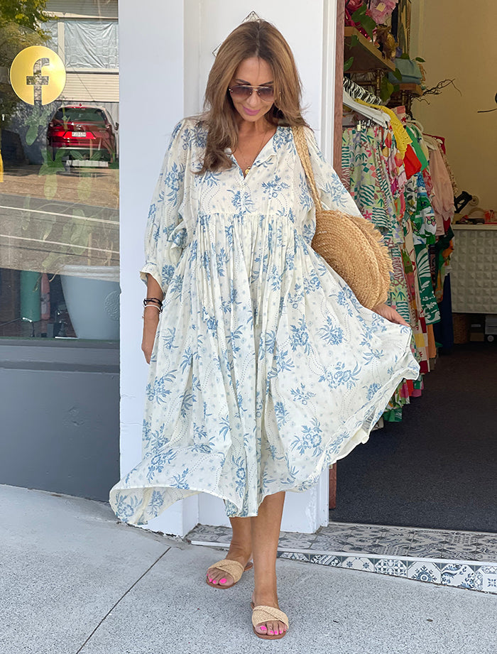 Wisteria Dress - Bluebelle Print