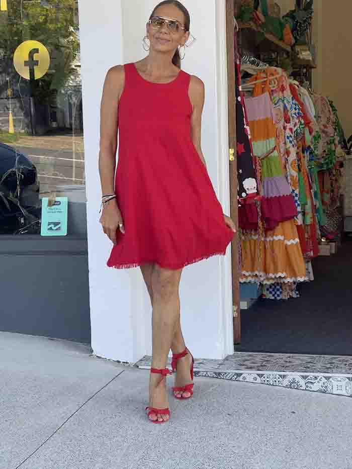 Layla Dress - Red