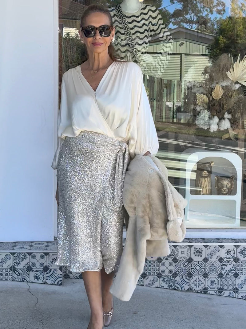 Silky Cream Pants