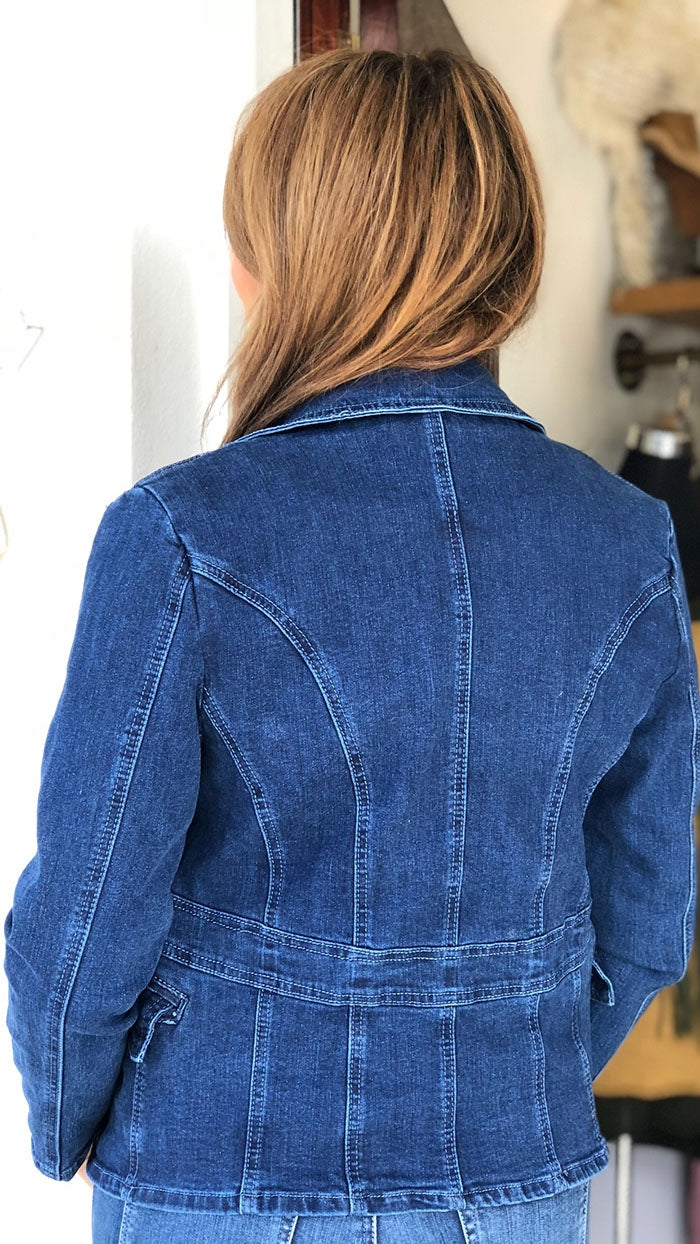 Dark Denim Double Breasted Jacket