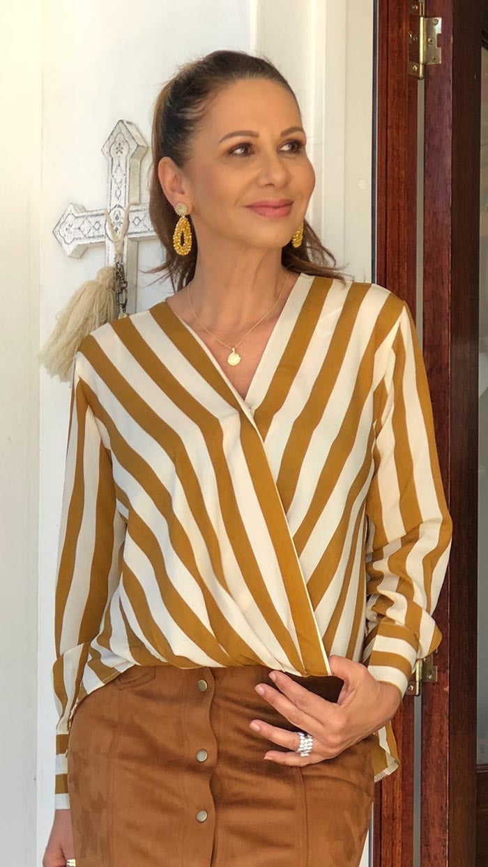 Hazel Stripe Top