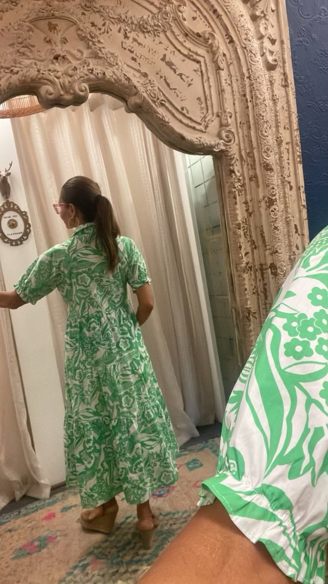 Molly Dress - Santa Cruz Green
