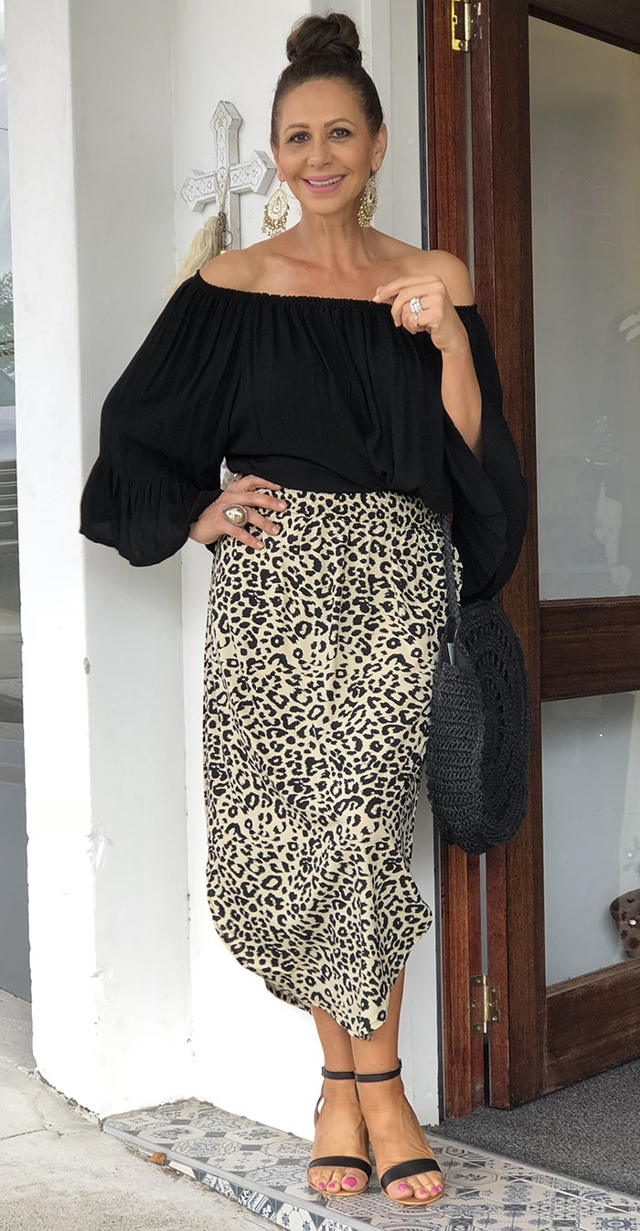 Alexa Leopard Skirt