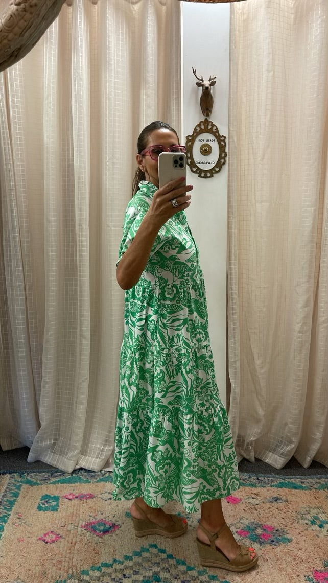 Molly Dress - Santa Cruz Green