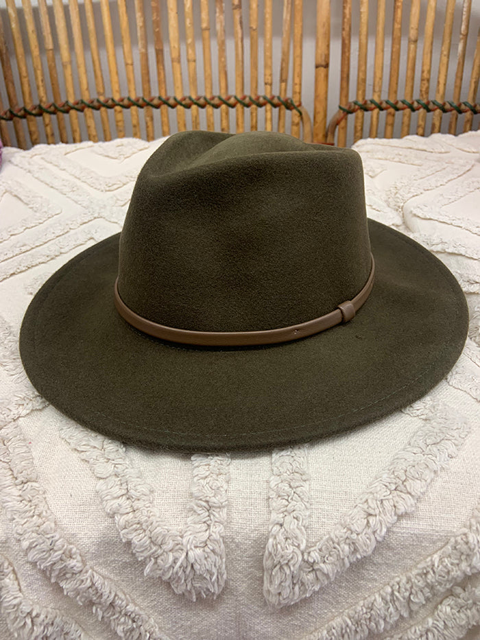 Khaki Shaped Felt Hat