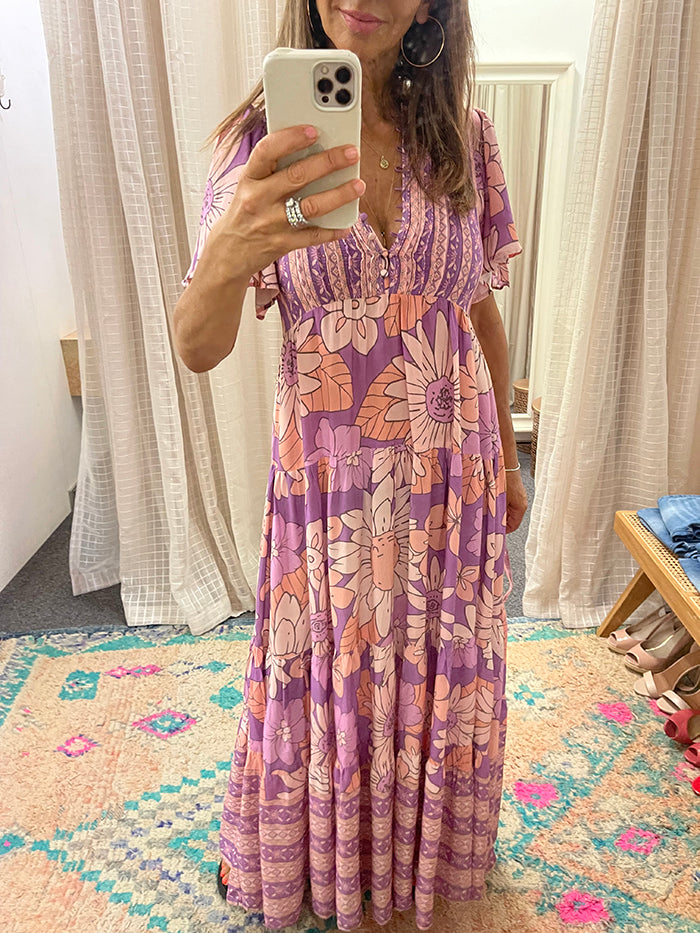 Purple Rain Yoli Maxi Dress