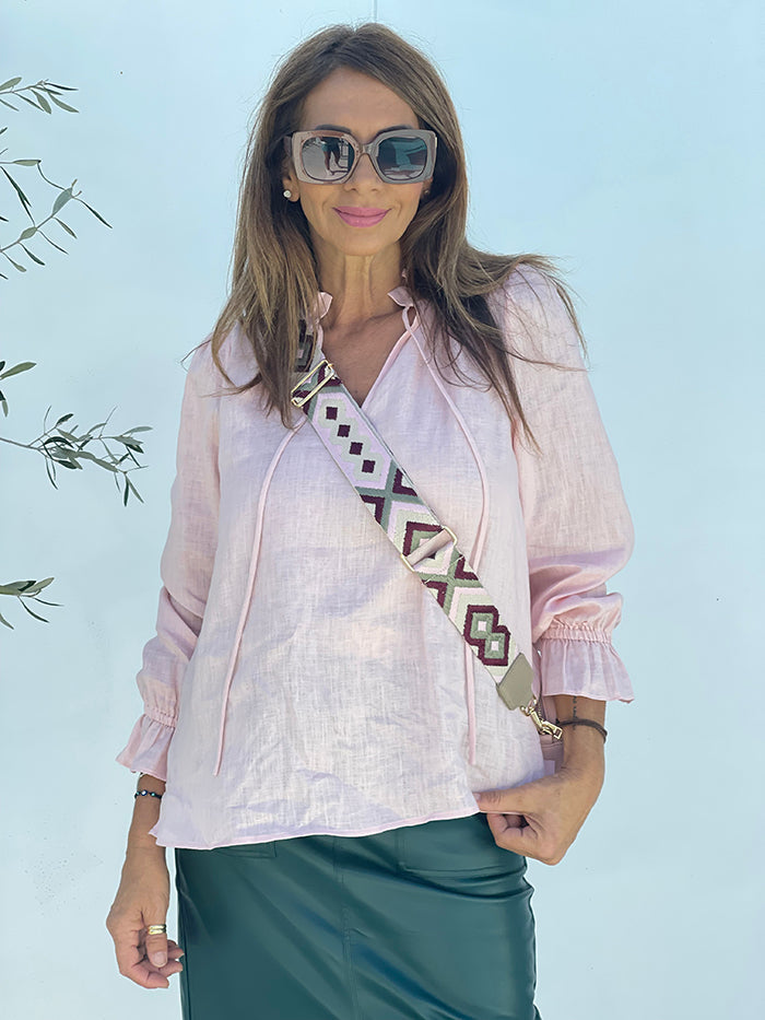 Sandra Long Sleeve Top - Blush