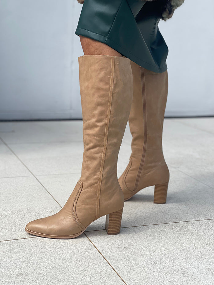 Ammies Leather Boots - Cappuccino