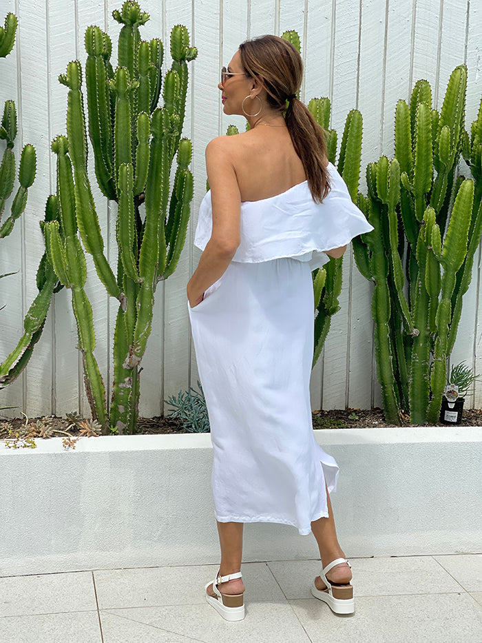 Corina Midi Dress - White