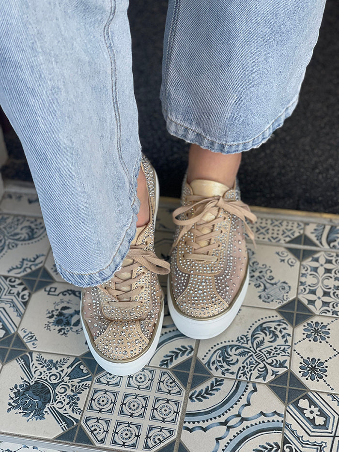 Flip Sneakers - Gold Shimmer