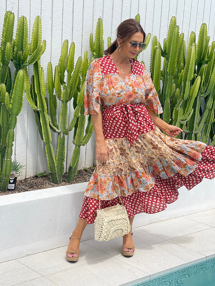 Melrose Maxi Dress - Goa Aries Print