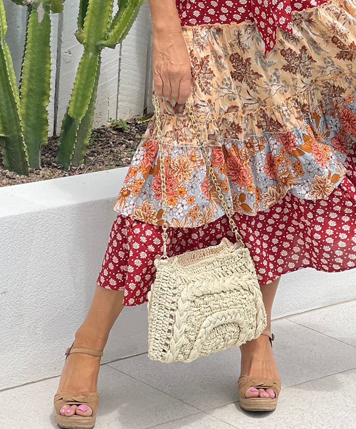 Plait Detail Crochet Bag