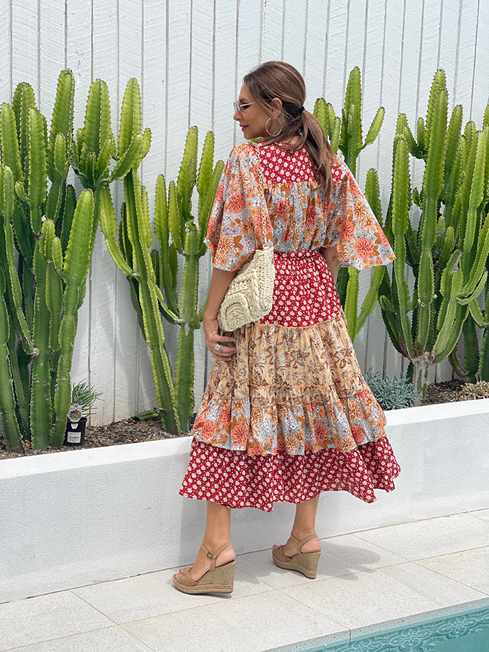 Melrose Maxi Dress - Goa Aries Print